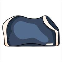 Horse harness protective blanket for walking horse vector illustration in cartoon style