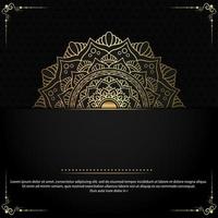 Luxury ornamental mandala background with arabic islamic east pattern style vector