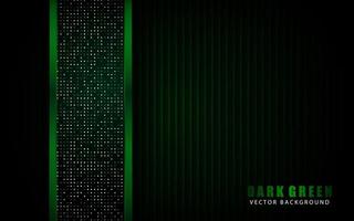 Modern green background vector on dark space with abstract style for design template. Texture with green glitters dots element decoration.