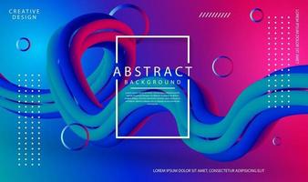 Creative modern design 3d flow shape. Liquid color abstract background design template for use element cover, banner, advertising, flyer, card, and wallpaper. vector