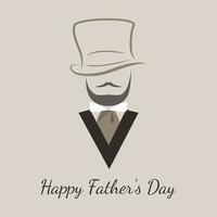 Elegant Father's Day greeting card vector