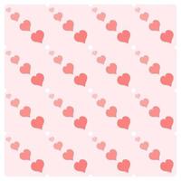 Heart seamless pattern for background vector