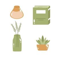 conjunto de colección de muebles para el hogar vector