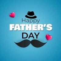 Father's Day Background. Poster, flyer, greeting card, header for website. Vector Illustration