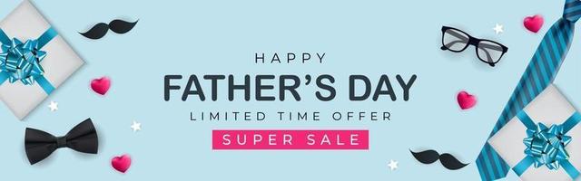 Father s Day Sale Background. Poster, flyer, greeting card, header for website vector