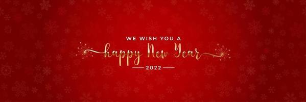 Happy 2022 New Year Greeting Card vector