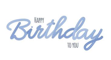 Happy Birthday to you abstract Background. Vector Illustration