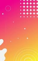 Colorful pink abstract background with circles for stories, social networks. Vector Illustration