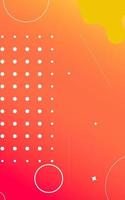 Orange abstract background with circles for stories, social networks. Vector Illustration