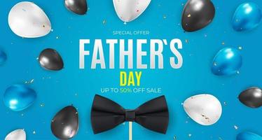 Father s Day Sale Background. Poster, flyer, greeting card, header for website. Vector Illustration EPS10