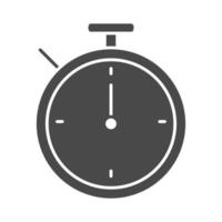 stopwatch time sport silhouette icon design vector