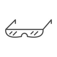 sport glasses accessory line icon design vector