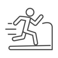 man running on the runway speed sport race line icon design vector