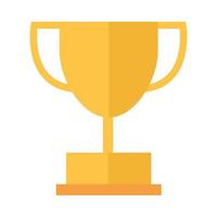 trophy award sport competition flat icon design