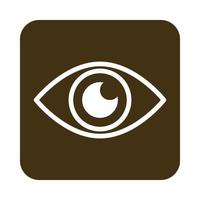 aplicación móvil vigilancia web botón menú icono de estilo plano digital vector