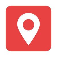 mobile application gps navigation pointer web button menu digital flat style icon vector