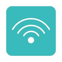 mobile application internet wifi connection web button menu digital flat style icon vector