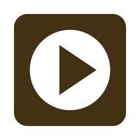 mobile application video player button web menu digital flat style icon vector