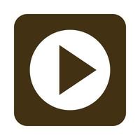 mobile application video player button web menu digital flat style icon vector