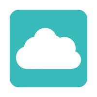 mobile application cloud storage data web button menu digital flat style icon vector