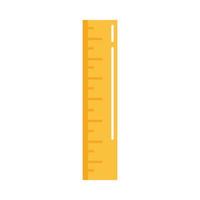 school education supply ruler measuring element flat style icon