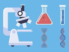 conjunto de ciencia química vector