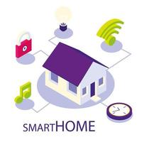 smart home system vector