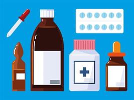 pharmacy medication prescription vector