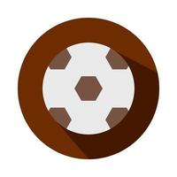 soccer ball toy object for small children to play block and flat style cartoon vector