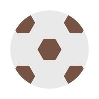 objeto de juguete de pelota de fútbol para que los niños pequeños jueguen dibujos animados de estilo plano vector