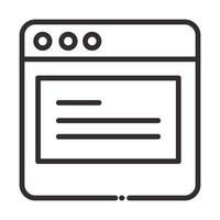 social media homepage information digital internet network communicate technology line style icon vector