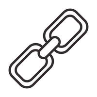 link chain line style icon vector