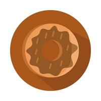 bread donut menu bakery food product block and flat icon vector