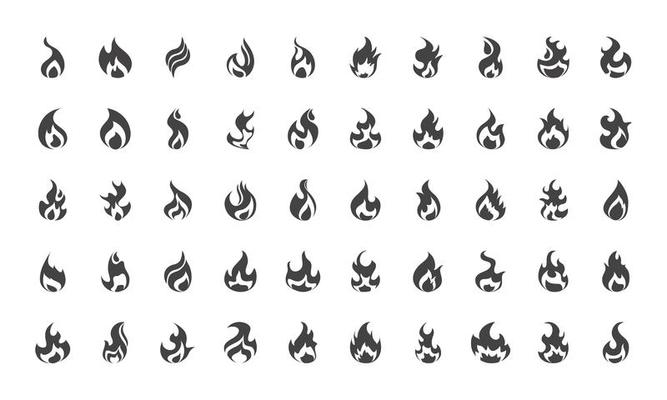 Fire Flame Burning Hot Glow Flat Design Icons Set Vector Art At Vecteezy Fire Flame Burning Hot Glow Flat Design Icons Set Vector Art At Vecteezy