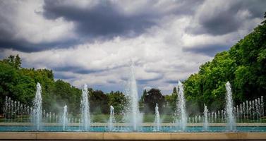 Fountain in town photo