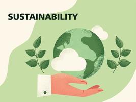 sustainability world ecology vector