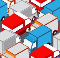 Seamless repeating urban pattern Isometric area vector