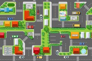 Seamless repeating background urban pattern vector