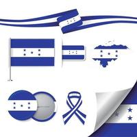 Honduras Flag with elements