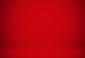Empty red color studio room background vector