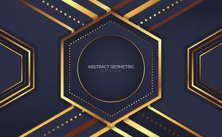 abstract geometric hexagon design vector