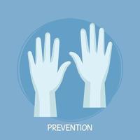 medical gloves, prevention for coronavirus covid 19 vector