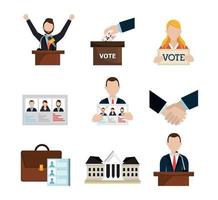 vote democracy of set icons vector