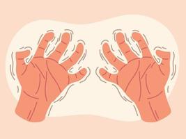 parkinson trembling hands vector