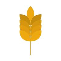 agriculture and farming wheat grain flat icon style vector