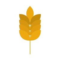 agriculture and farming wheat grain flat icon style vector