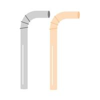 metal straws icon vector design