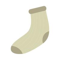 green sock with lines vector design