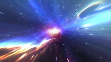 Space time hyperspace light speed space flight loop video