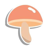 fungi mushroom sticker vector design